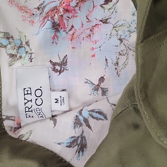 Frye & Co Green Lightweight Open Front Utility Style Jacket - Picture 12 of 14